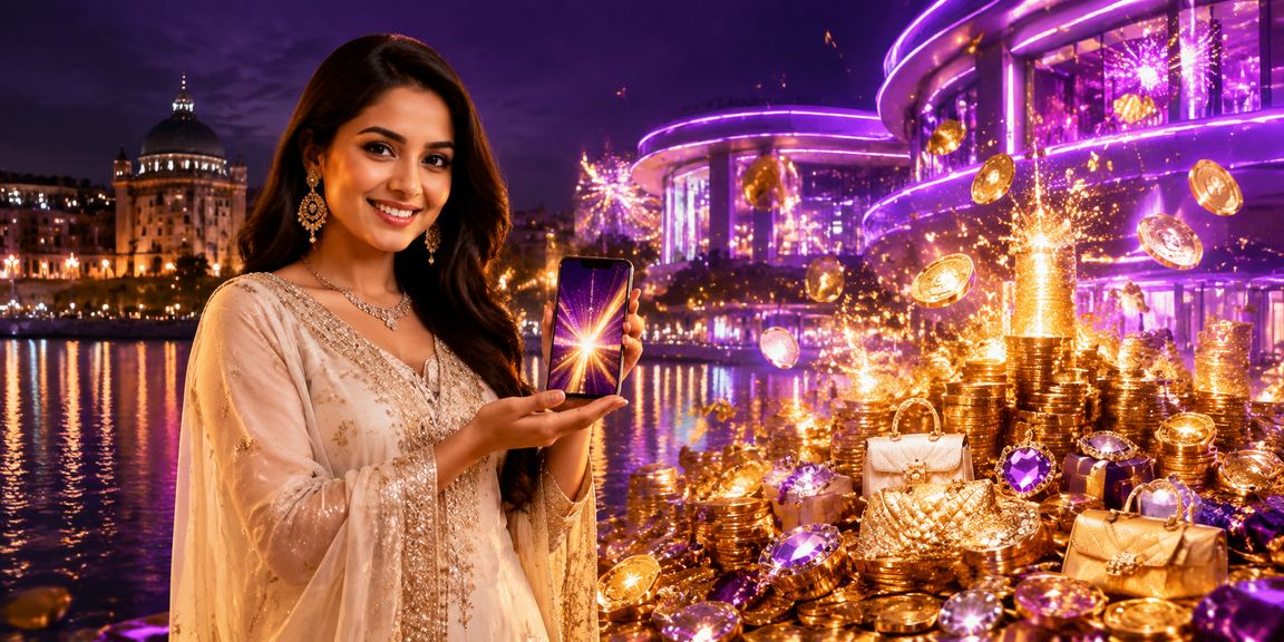 apk 27 প্ল্যাটফর্মের নিয়ন আলোয় সজ্জিত গেমিং পরিবেশ